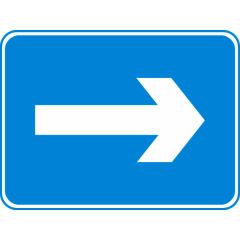 Traffic Arrow Sign 600x450mm 1.6 ALU