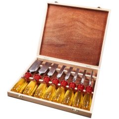 8pc Split Proof Chisel Set In Wooden Box