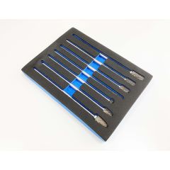 7 Pcs Extra Long Rotary Burr Set