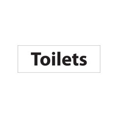 Toilets Sign - 300x100 S/A Vinyl