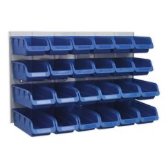 Bin & Panel Combination 24 Bins - Blue
