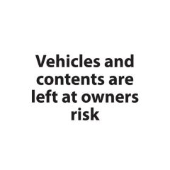 Vehicles left at Risk - 300x200 Plastic
