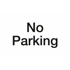 No Parking Sign 300x200 Plastic