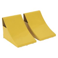 Heavy-Duty Steel Wheel Chocks - Pair 4kg