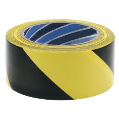 black and yellow hazard tape