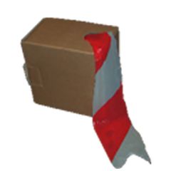 Black and Yellow Barrier Tape (Non Adhesive) 75mm x 500m