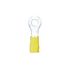 Yellow Ring Terminal 6.4mm (Pack 100)