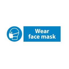 Wear Face Mask - 600x200mm Plastic
