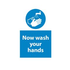Now Wash your Hands - 400x600mm Plastic
