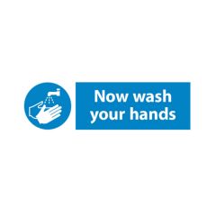 Now Wash your Hands - 300x100 Plastic
