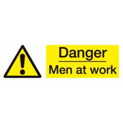 Men At Work Sign 600x200mm Plastic