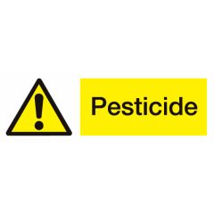 Pesticide Sign 600x200mm Plastic