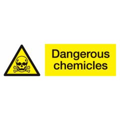 Chemicles Sign 300x100mm Plastic