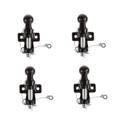 4 X 50mm Ball & Pin Hitch Black