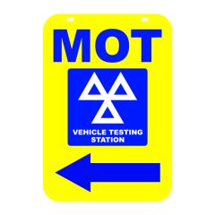 Pavement Swinger Sign - MOT Yellow