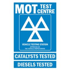 MOT Test Centre Cat & Diesels 750x1000mm