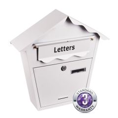 Post Box Letter Box White