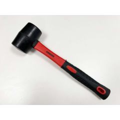 16 Oz Black Rubber Mallet Fibreglass Handle
