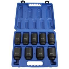 9pc 1/2" Drive 12 Point Deep Impact Hub Nut Sockets