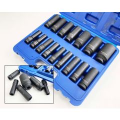 16 Piece Impact Socket Set 1/2" Drive