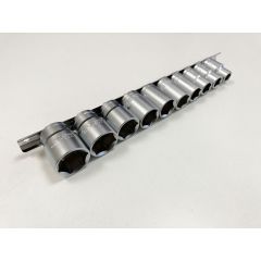 10Pc 1/2" AF CRV Shallow Sockets