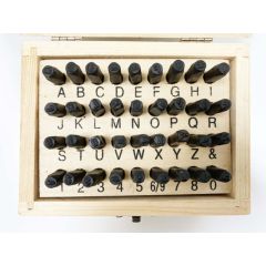 3mm Letter & Number Stamps Set 36pc