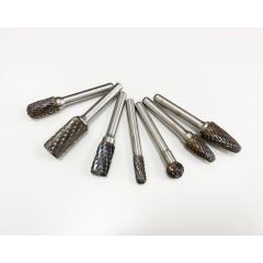 7 Piece Tungsten Carbide Rotary Burrs