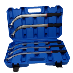 Damper Pulley Puller Holder Wrench Set 5PC 12PT