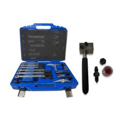 TBT3548 Professional Brake Line Double Flaring Tool + TBT3527 12PC Universal Puller Set