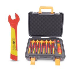 TBT3566 Insulated Open End Wrench 1000 Volt 10mm + TBT3567 13 PC Insulated Screwdriver Set