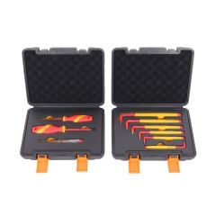 TBT3570 3PC Screwdriver Set Electricians VDE + TBT3568 6pc Hex Key Set Extra Long VDE Approved
