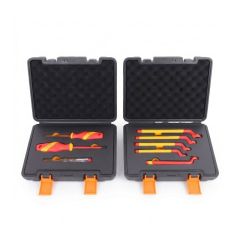 3PC Screwdriver Set Electricians VDE + 5PC Insulated Box End Spanner Set 1000V