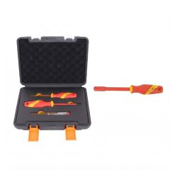 TBT3570 3PC Screwdriver Set Electricians VDE + TBT3572 Insulated Nut Driver