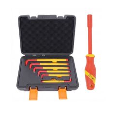TBT3572 Insulated Nut Driver + TBT3568 6pc Hex Key Set Extra Long VDE Approved