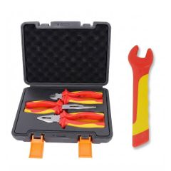 TBT3573 3 Piece 1000V Insulated Pliers Set + TBT3566 Insulated Open End Wrench 1000 Volt 10mm