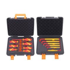 TBT3574 7PC Screwdriver Set Electricians VDE + TBT3568 6pc Hex Key Set Extra Long VDE Approved