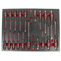 21pc Screwdriver Set Carbon Fibre