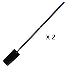 2 X Fencing Spade (All Steel) 1600mm